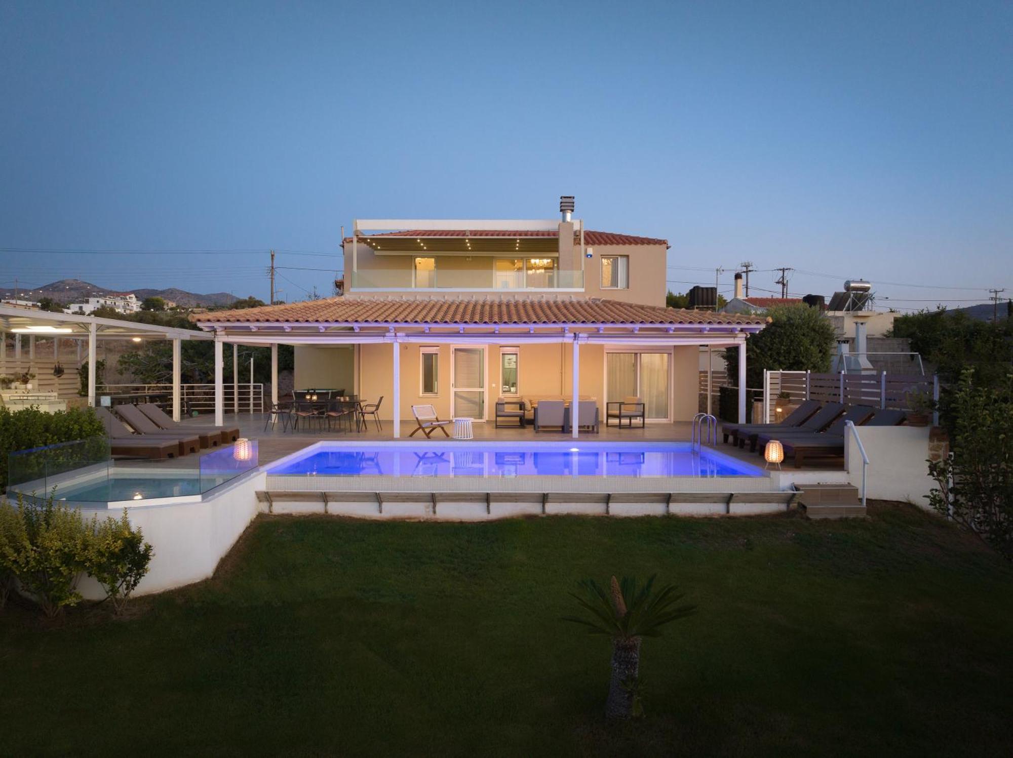 Alba Bianca Villa, Family Retreat With Heated Pool By Thinkvilla Hersonissos (Crete) Exterior foto